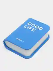 Синий дорожный набор для контактных линз, пинцет и контейнер "Good life"