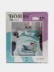 Бирюзовый boris kids Детское постельное белье 1,5 сп, 50 х 70, хлопок 100%