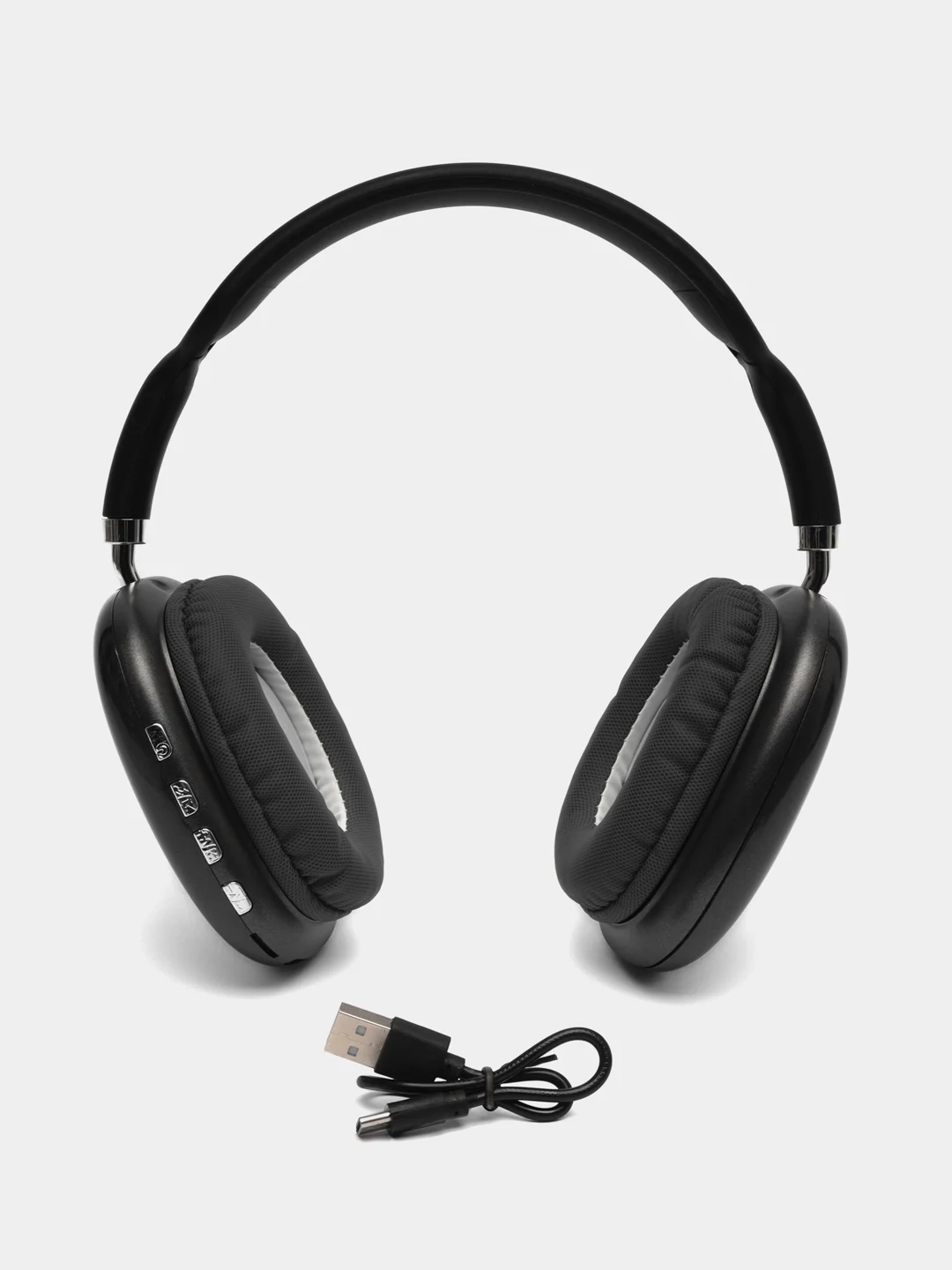 Черный беспроводные Bluetooth-наушники, беспроводная гарнитура P9, полноразмерные, с микрофоном