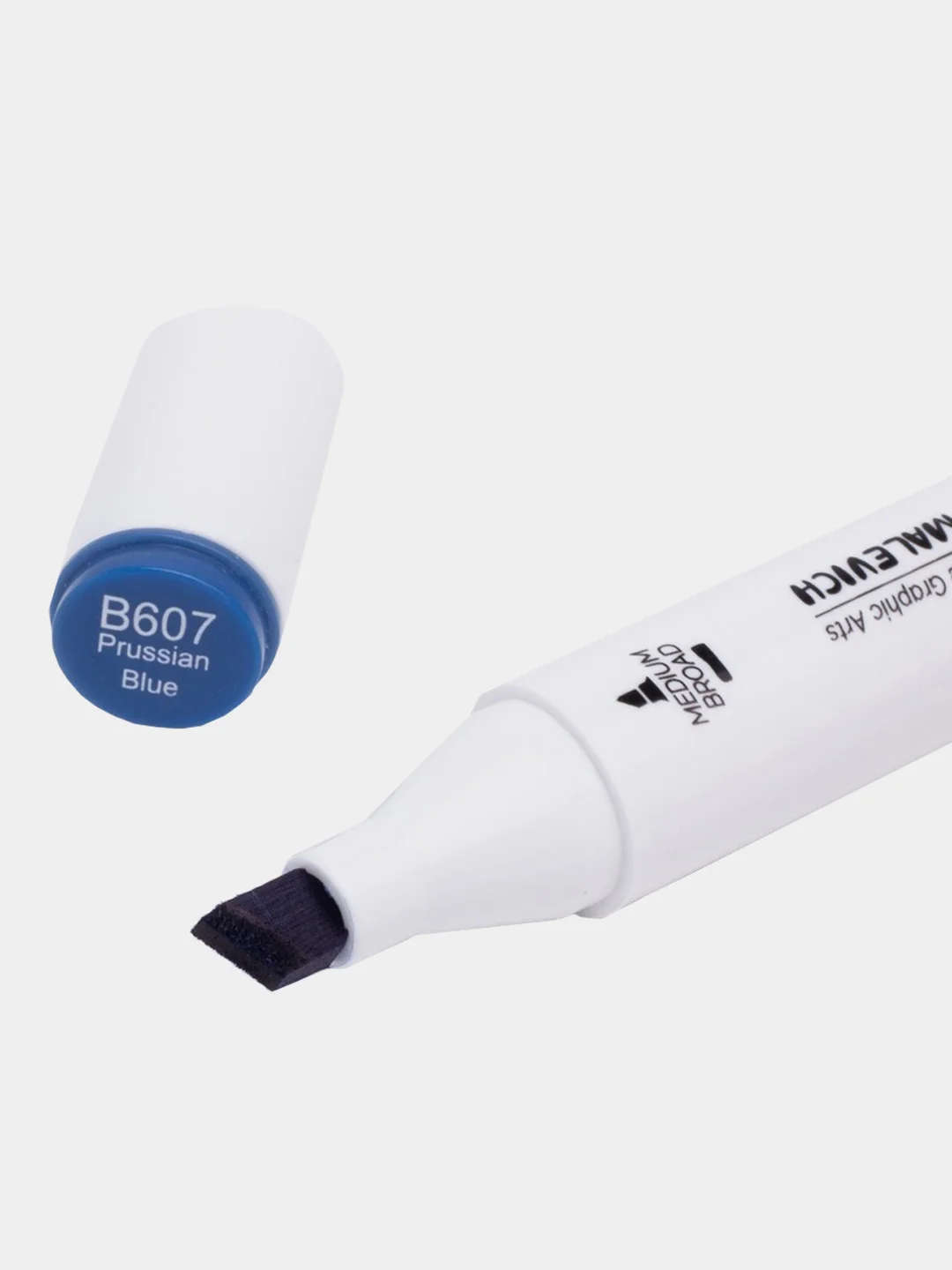 Маркер спиртовой Малевичъ GrafArt Brush, Оттенки синего, 1 шт