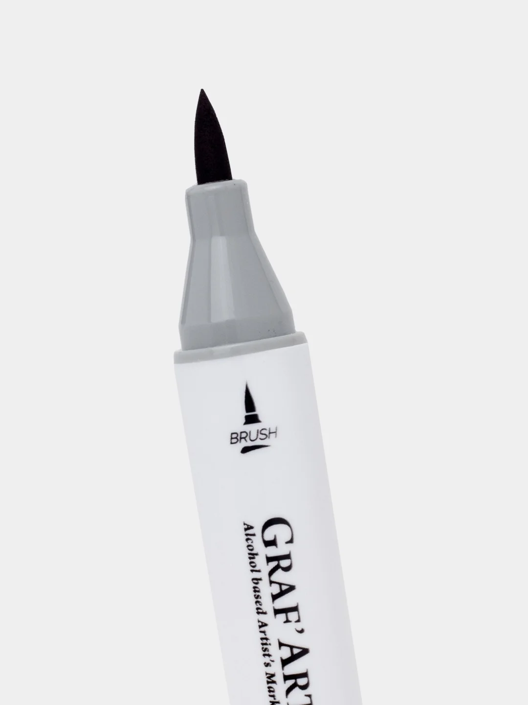 Маркер спиртовой Малевичъ GrafArt Brush, 1200 Черный, 1 шт