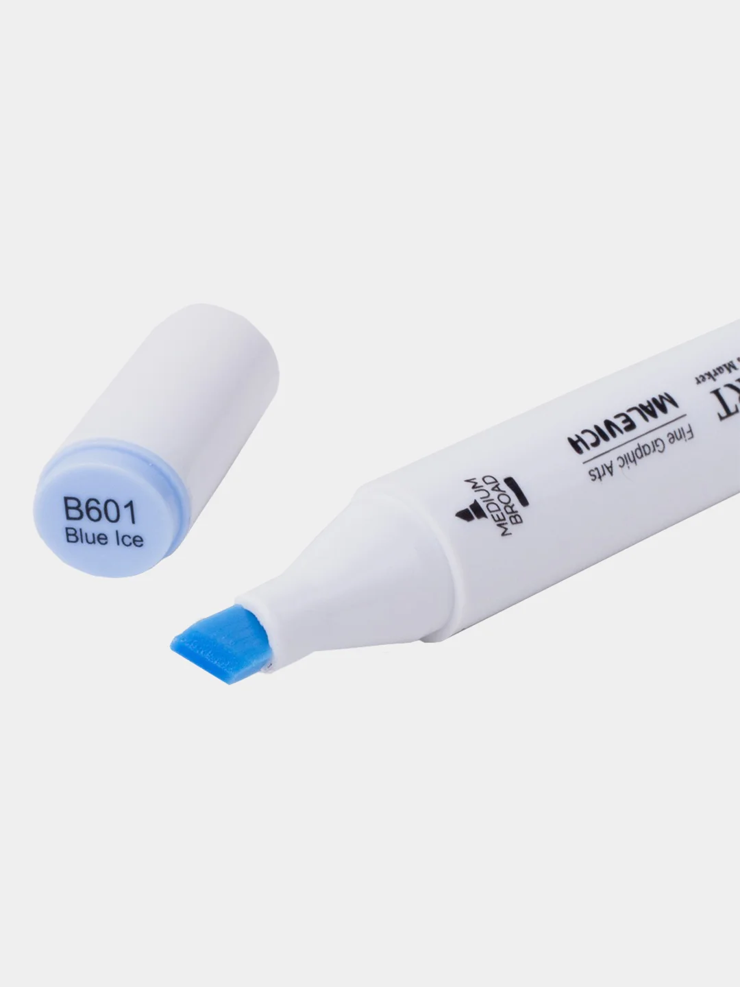 Маркер спиртовой Малевичъ GrafArt Brush, Оттенки синего, 1 шт