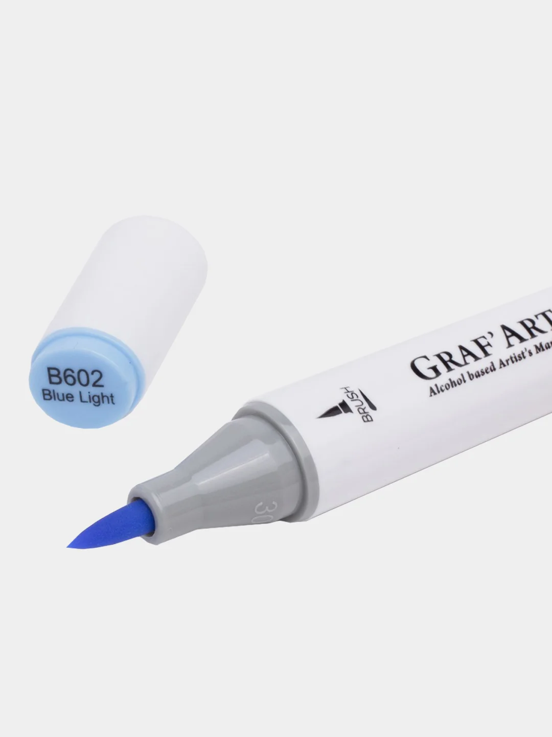 Маркер спиртовой Малевичъ GrafArt Brush, Оттенки синего, 1 шт