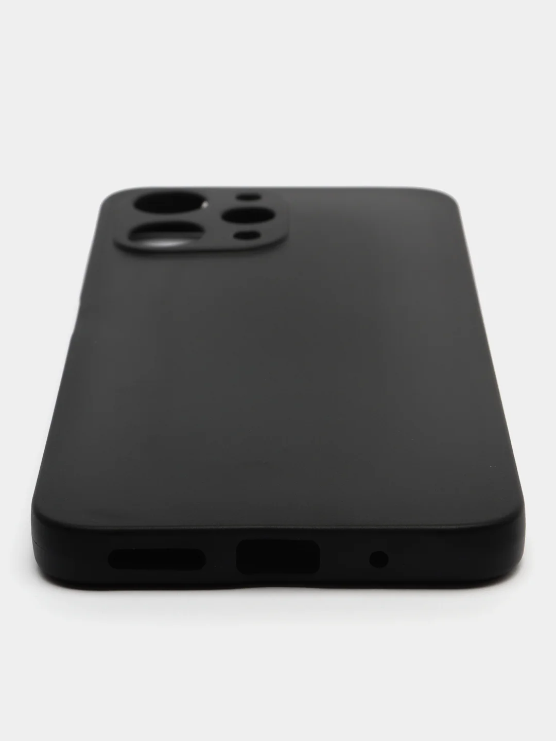 Угольный чехол для Xiaomi Redmi 12 / Сяоми Редми 12, силиконовый, матовый