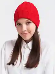 Красный шапка бини женская , 4 цвета