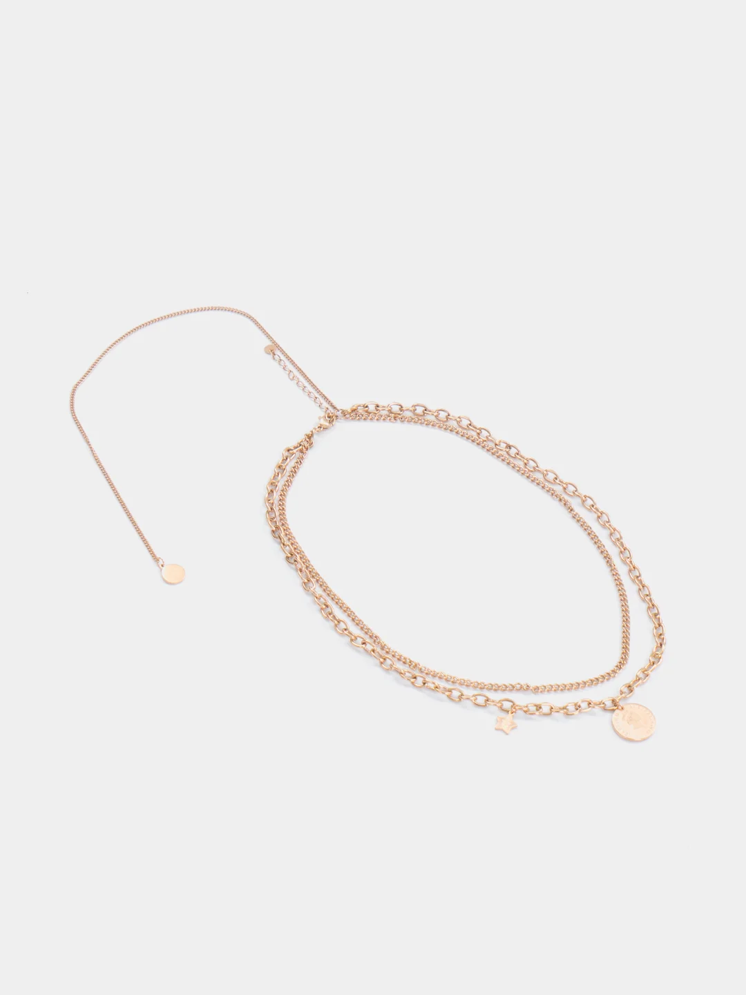 Тройная цепочка с подвесками Xuping Jewelry, многослойная цепь из медицинского сплава