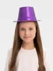 Фуксия шляпа блестящая пластик 200197063