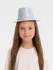 Серебряный шляпа блестящая пластик 200197063