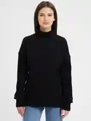 Черный кофточка женская, свитер женский, вязанный
