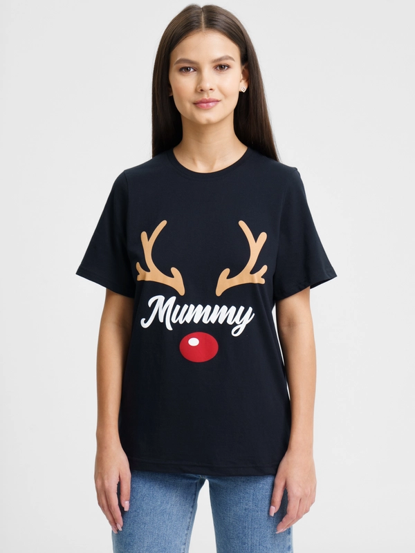 Футболка женская KAFTAN "Хmas mom" р. 44-46