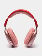 Розовый беспроводные Bluetooth наушники P9 Plus max, полноразмерные, с микрофоном