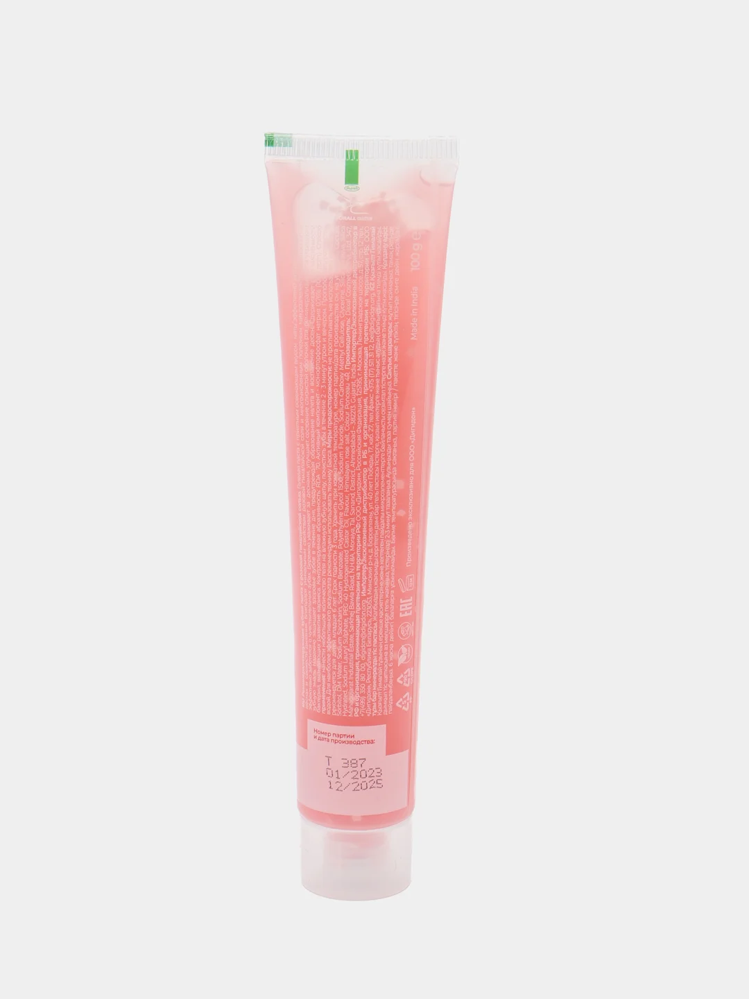 Гелевая зубная паста DORALL COLLECTION Green, Blue, Pink, Black, White, 100 г