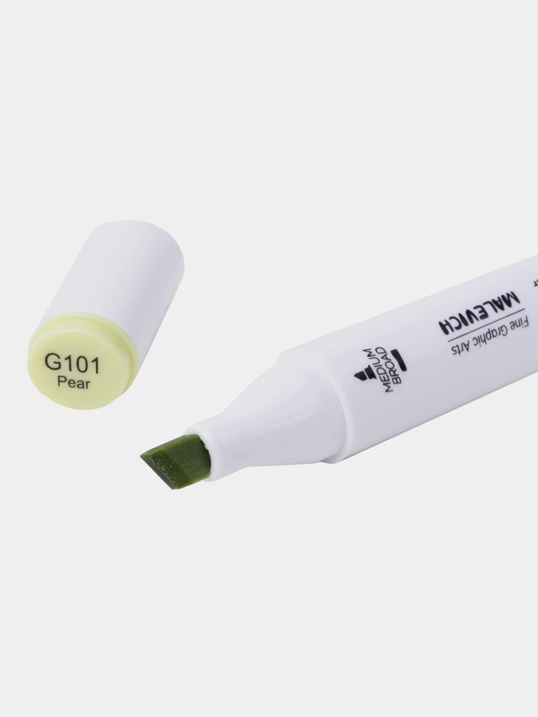 Маркер спиртовой Малевичъ GrafArt Brush, Оттенки зеленого, 1 шт