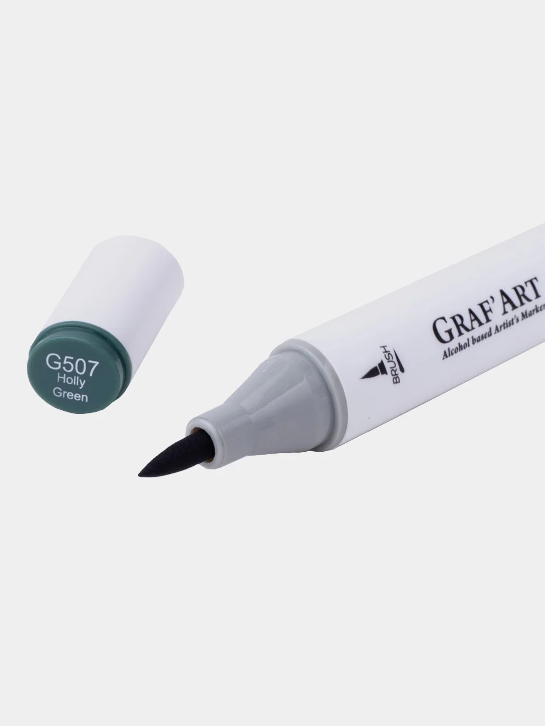 Маркер спиртовой Малевичъ GrafArt Brush, Оттенки зеленого, 1 шт