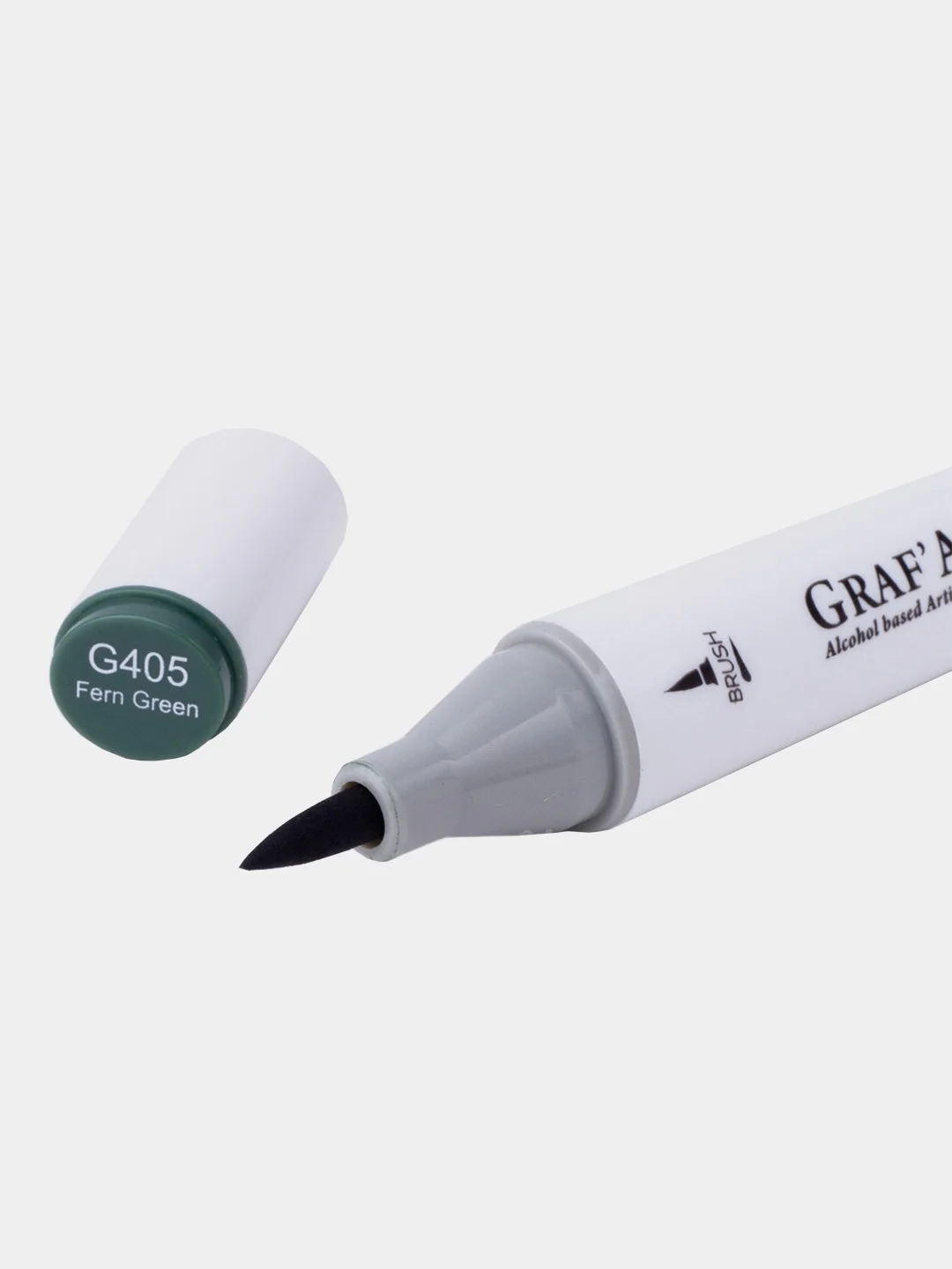 Маркер спиртовой Малевичъ GrafArt Brush, Оттенки зеленого, 1 шт
