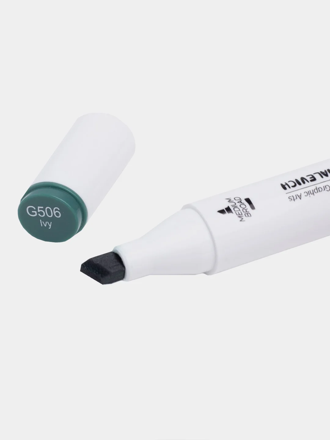Маркер спиртовой Малевичъ GrafArt Brush, Оттенки зеленого, 1 шт