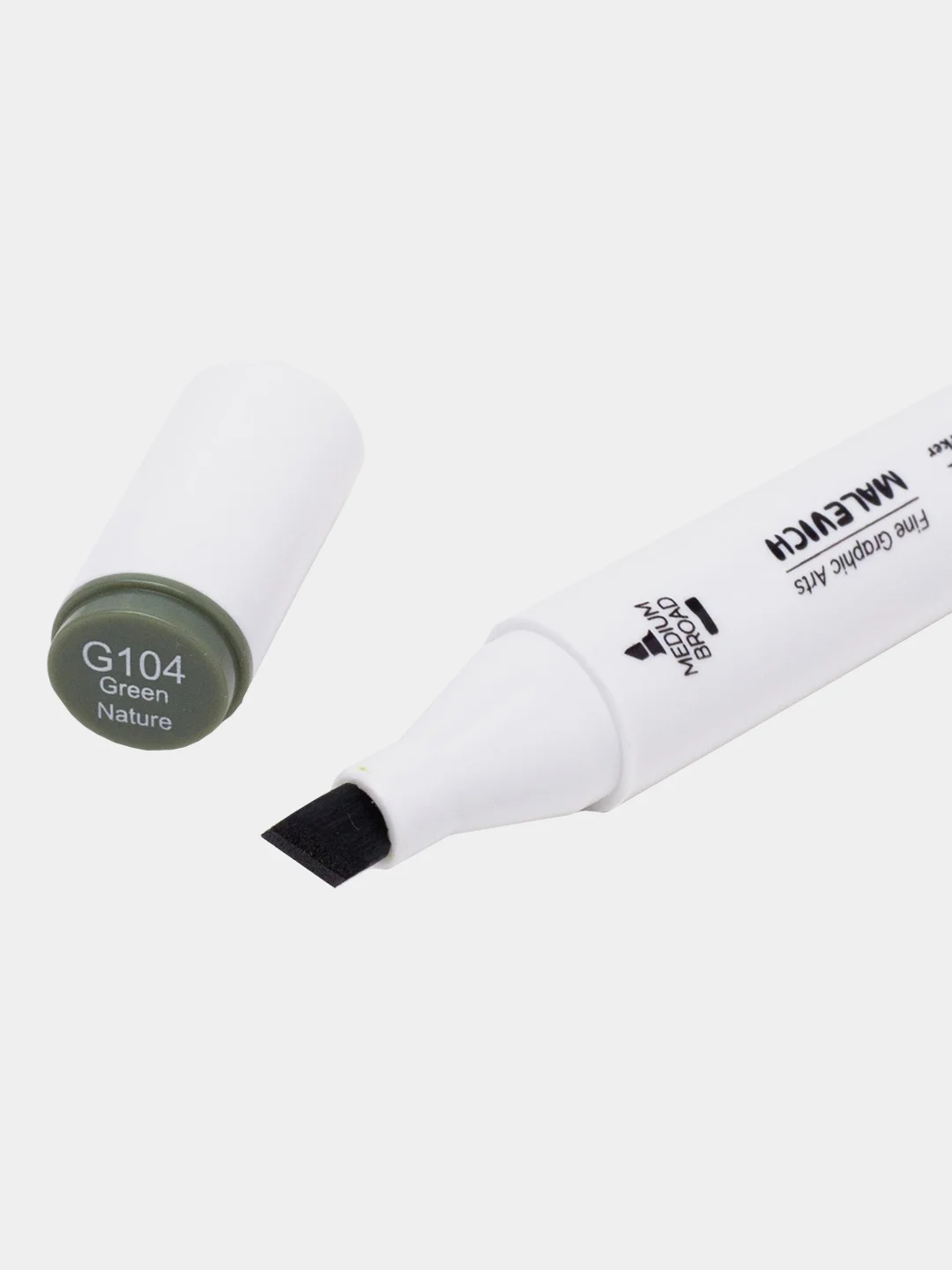 Маркер спиртовой Малевичъ GrafArt Brush, Оттенки зеленого, 1 шт