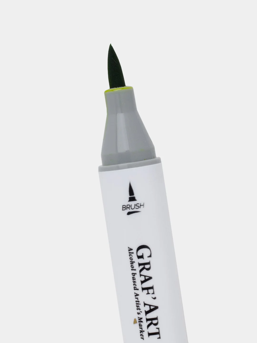 Маркер спиртовой Малевичъ GrafArt Brush, Оттенки зеленого, 1 шт