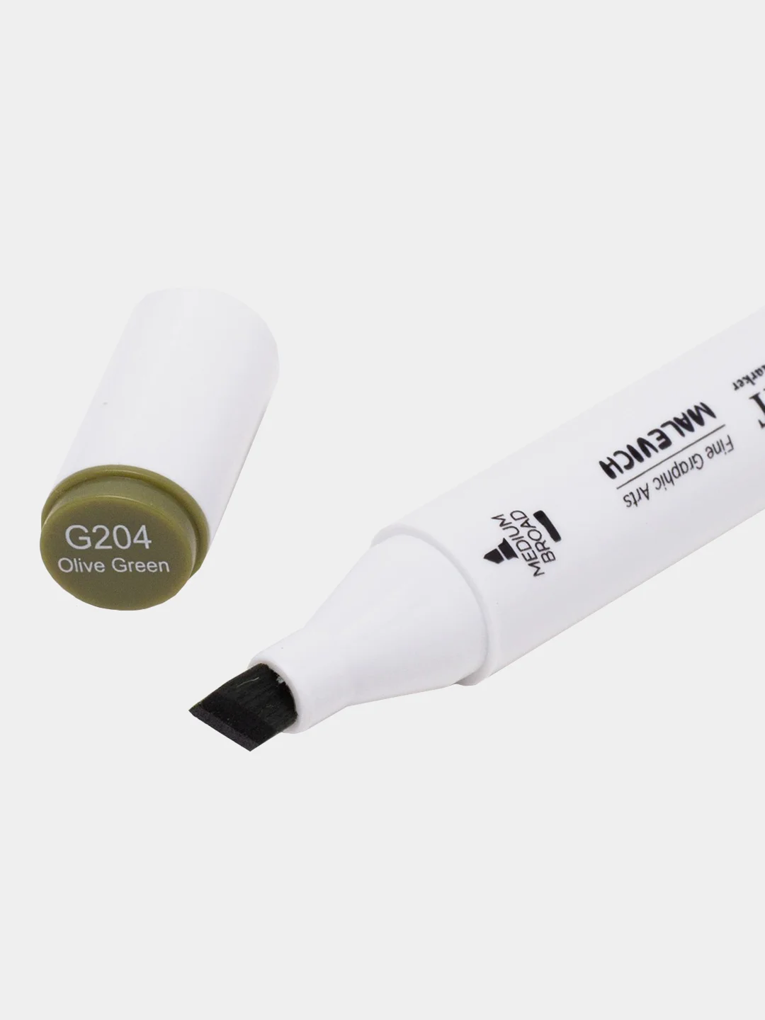 Маркер спиртовой Малевичъ GrafArt Brush, Оттенки зеленого, 1 шт