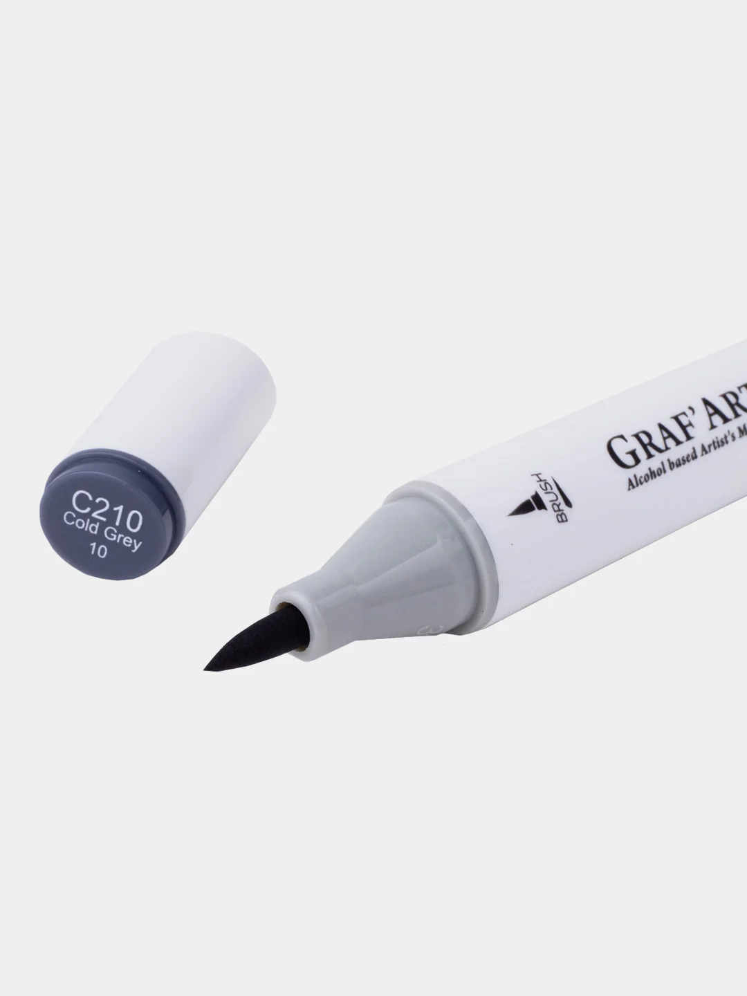 Маркер спиртовой Малевичъ GrafArt Brush, Оттенки серого, 1 шт