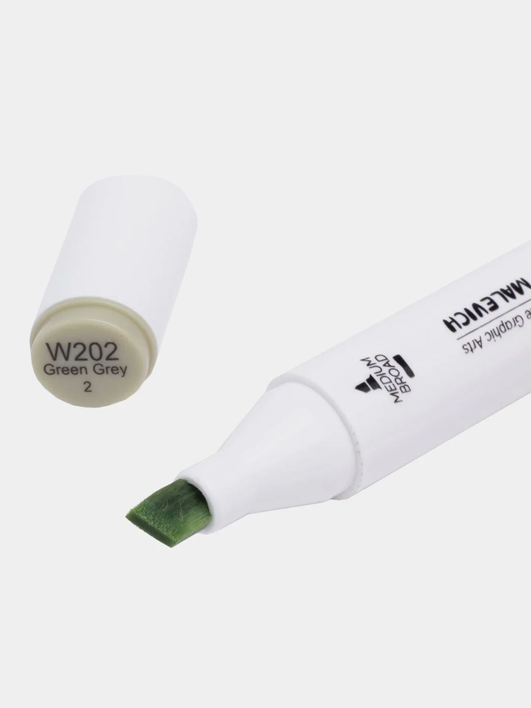 Маркер спиртовой Малевичъ GrafArt Brush, Оттенки серого, 1 шт