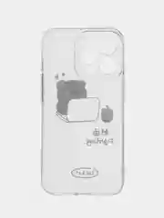 Белый чехол на iPhone 11 12 13 / 14 Pro Max / 7 8 Plus / XR / XS / X айфон про макс, прозрачный