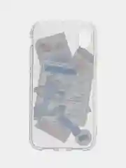 Бежевый меланж чехол на iPhone 11 12 13 / 14 Pro Max / 7 8 Plus / XR / XS / X айфон про макс, прозрачный