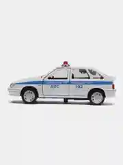 Машина металл LADA-2114 "SAMARA" Полиция, 12 см, двери, багаж открываются