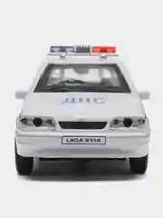 Машина металл LADA-2114 "SAMARA" Полиция, 12 см, двери, багаж открываются