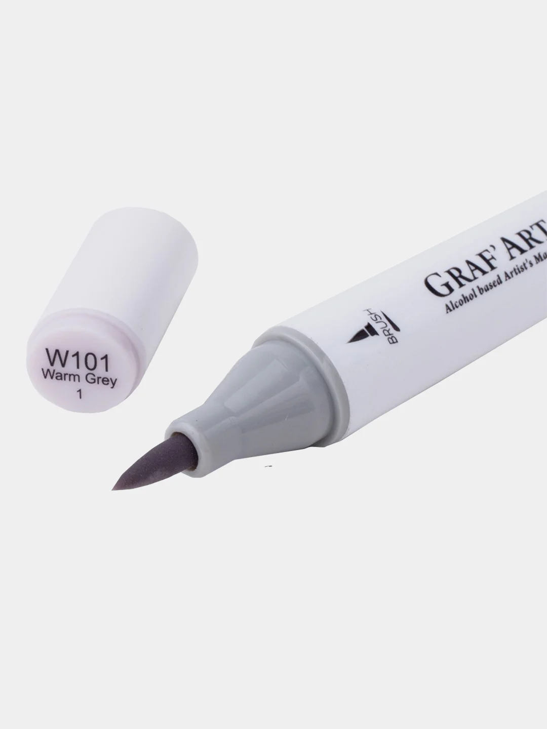 Маркер спиртовой Малевичъ GrafArt Brush, Оттенки серого, 1 шт