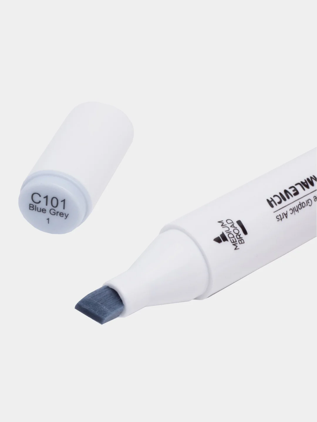 Маркер спиртовой Малевичъ GrafArt Brush, Оттенки серого, 1 шт