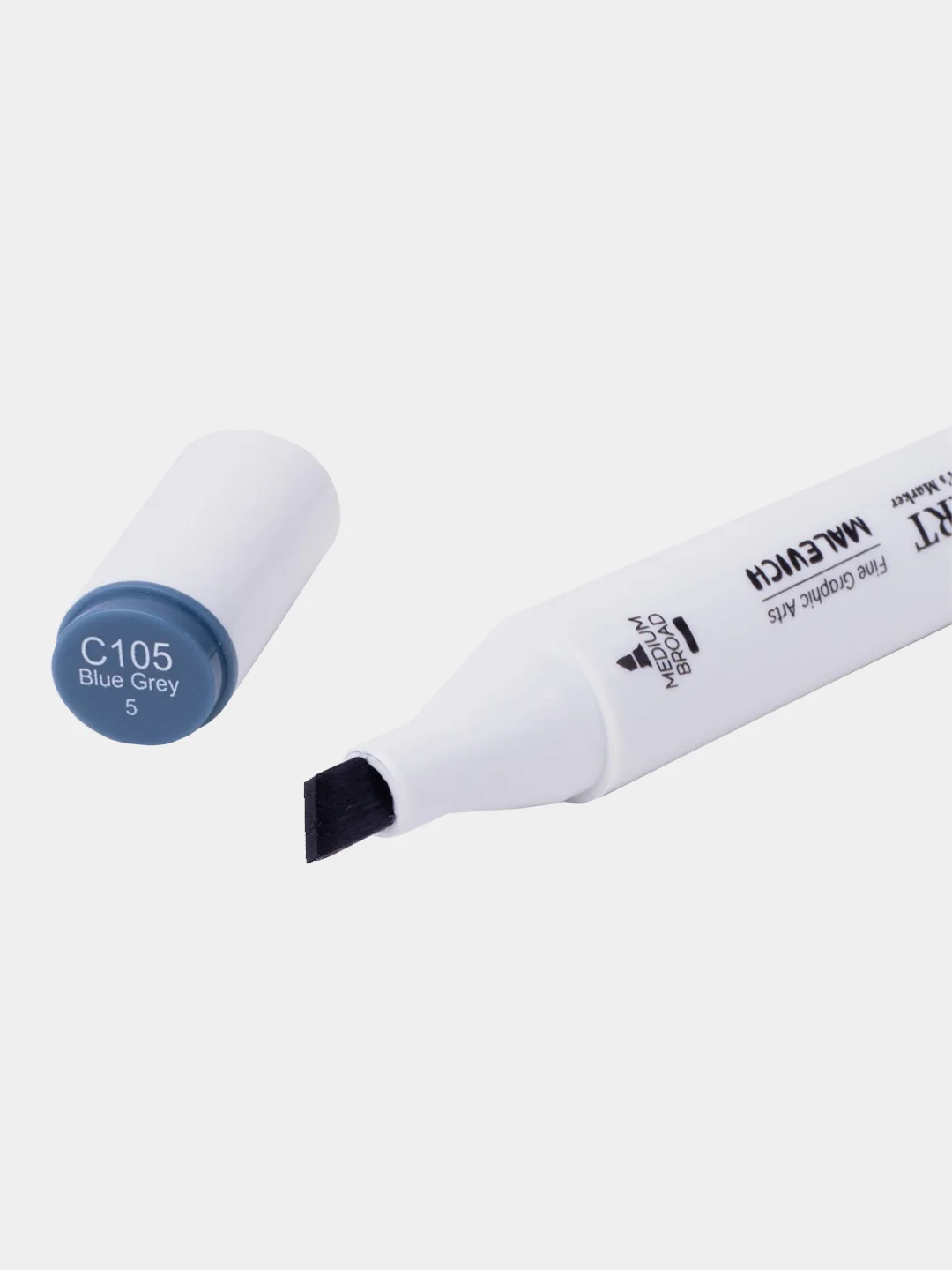Маркер спиртовой Малевичъ GrafArt Brush, Оттенки серого, 1 шт