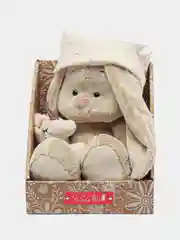 Мягкая игрушка "Зайка Ми с розовой подушкой - единорогом", 18 см