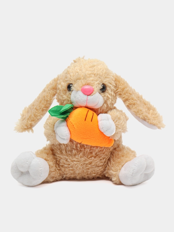 Мягкая игрушка "Кролик с морковкой", 17 см