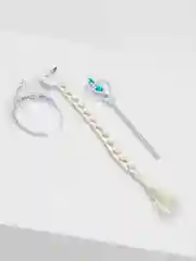 Голубой набор аксессуаров "Холодное сердце", украшения Эльзы, корона принцессы
