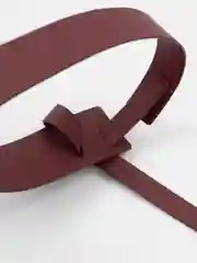 Бордовый женский декоративный пояс, мягкий ремень