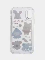 Аметистовый чехол на iPhone 11 12 13 / 14 Pro Max / 7 8 Plus / XR / XS / X, Айфон Про Макс, прозрачный