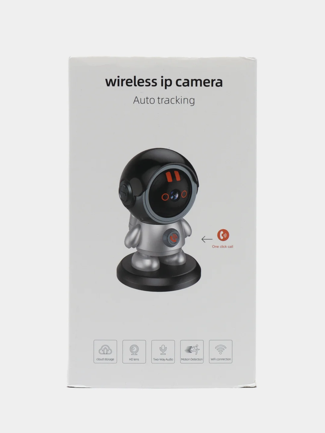 Серый умная камера видеонаблюдения  Космонавт , беспроводная Wi-Fi, с датчиком движения