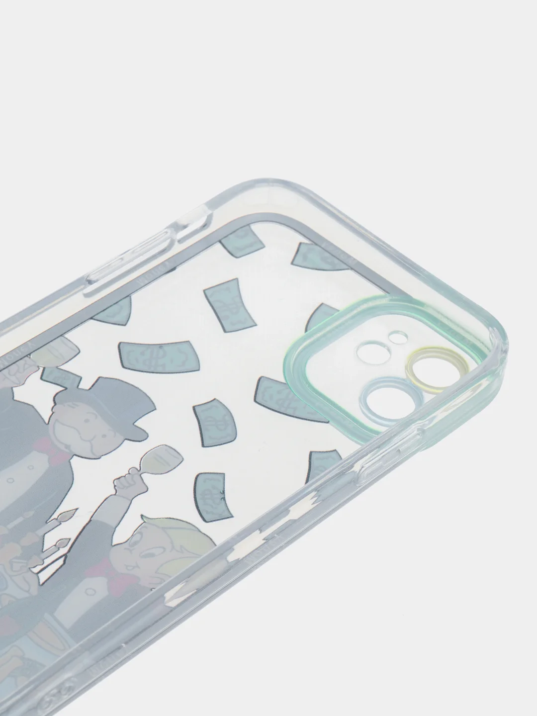 Бежевый чехол на iPhone 11 12 13 / 14 Pro Max / 7 8 Plus / XR / XS / X айфон про макс прозрачный