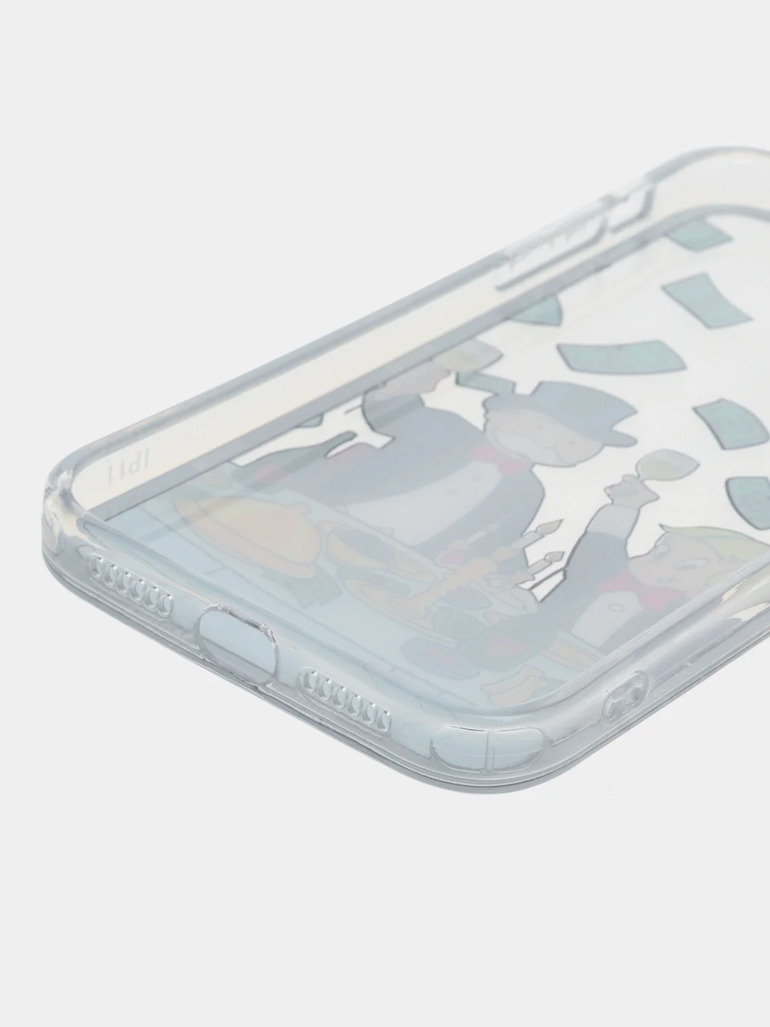 Бежевый чехол на iPhone 11 12 13 / 14 Pro Max / 7 8 Plus / XR / XS / X айфон про макс прозрачный