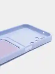 Лавандовый чехол для Samsung Galaxy A14 5G / Самсунг А14 5Г, силиконовый, с карманом для карты