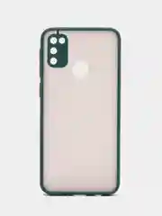 Тёмно-бирюзовый samsung Galaxy M21 / M30s, Галакси М21, М30с чехол матовый силиконовый с цветными кнопками