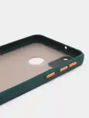 Тёмно-бирюзовый samsung Galaxy M21 / M30s, Галакси М21, М30с чехол матовый силиконовый с цветными кнопками