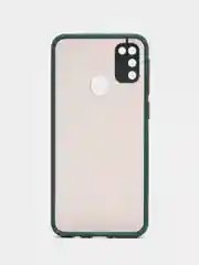 Тёмно-бирюзовый samsung Galaxy M21 / M30s, Галакси М21, М30с чехол матовый силиконовый с цветными кнопками