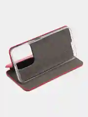 Красный чехол-книжка для Tecno Spark  10 / 10C , Техно Спарк 10 / 10С
