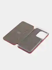 Красный чехол-книжка для Tecno Spark  10 / 10C , Техно Спарк 10 / 10С