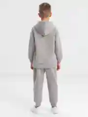 Серый костюм спортивный, детский, утеплённый, на флисе