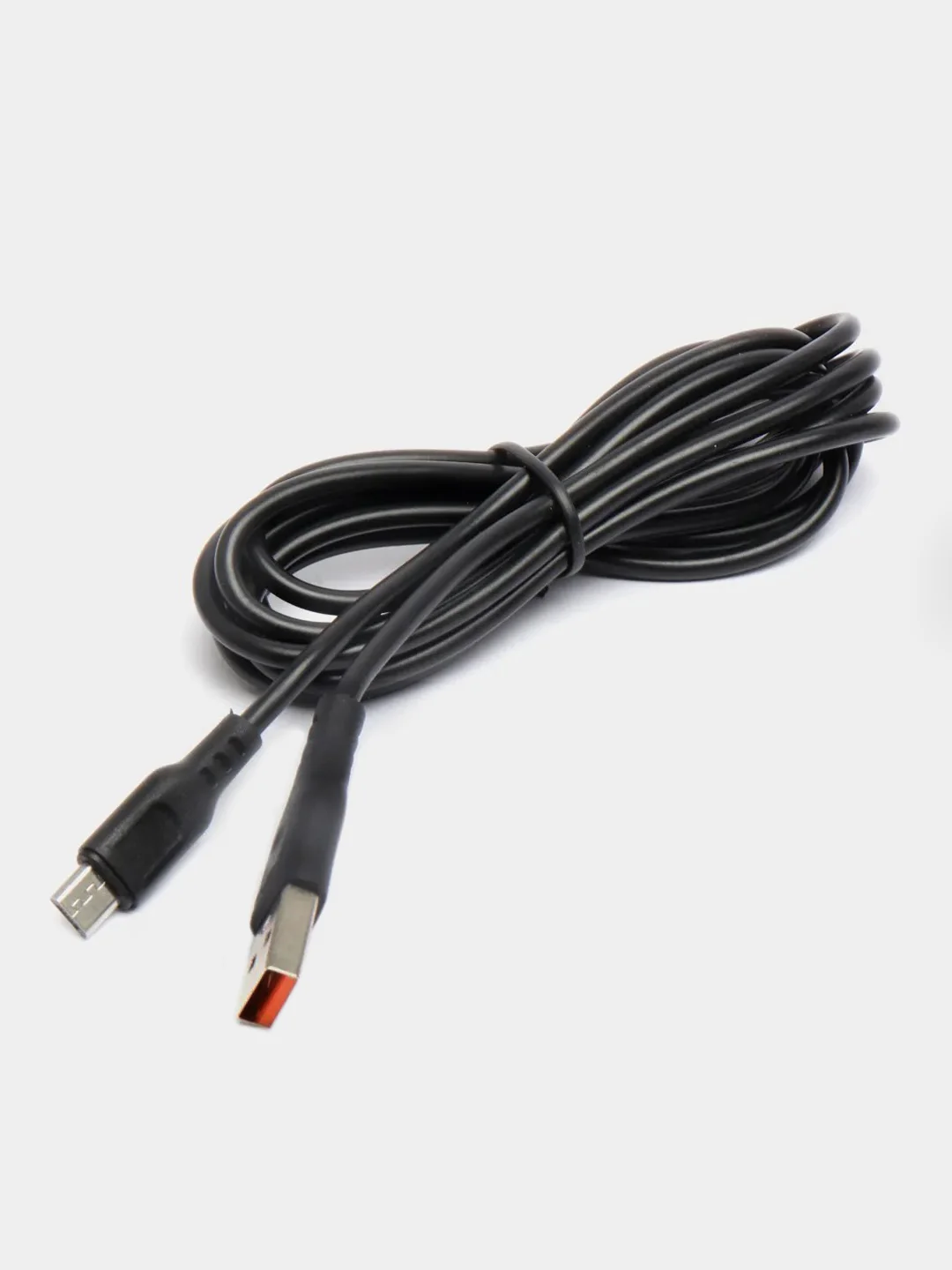 Черный кабель GFPower 23М USB на micro-USB, 2 метра, 2.1 A, ПВХ, Android