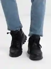 Черный ботинки зимние мужские
