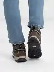 Коричневый ботинки зимние мужские